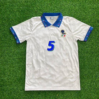 Italy World Cup 1994 Paolo Maldini Retro Football Jersey Kit