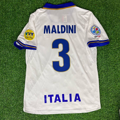 Paolo Maldini Italy EURO 1996 Retro Football Jersey Kit