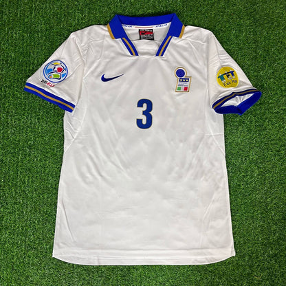 Paolo Maldini Italy EURO 1996 Retro Football Jersey Kit