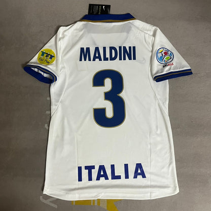 Paolo Maldini Italy EURO 1996 Retro Football Jersey Kit