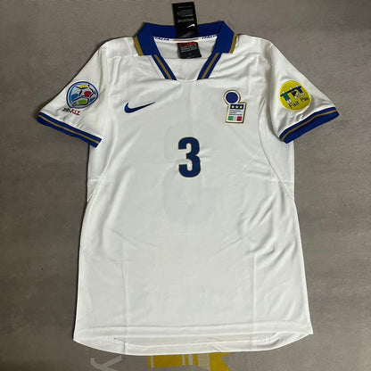 Paolo Maldini Italy EURO 1996 Retro Football Jersey Kit