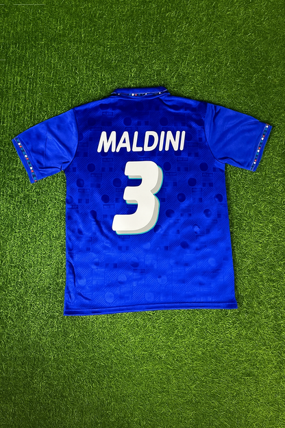 Italy World Cup 1994 Paolo Maldini Retro Football Jersey