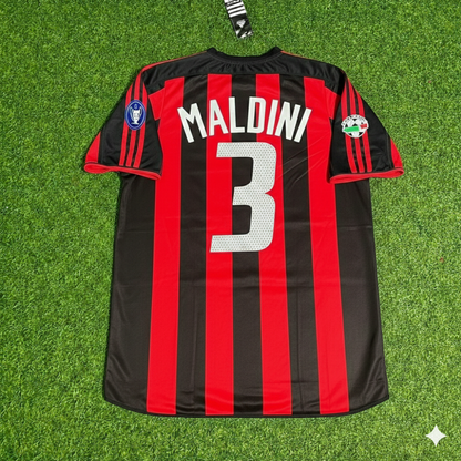 Paolo Maldini Milan 2003/2004 Home Retro Football Jersey Kit