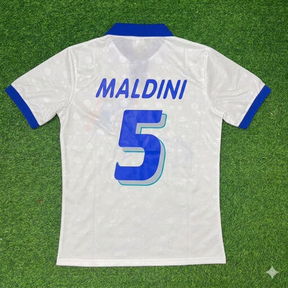 Italy World Cup 1994 Paolo Maldini White Retro Football Jersey
