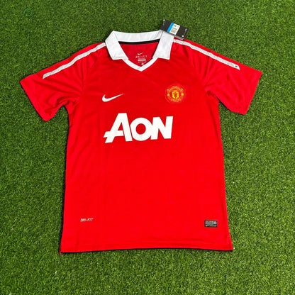 Park-Ji Sung Manchester United 2010/2011 Retro Home Football Jersey Kit