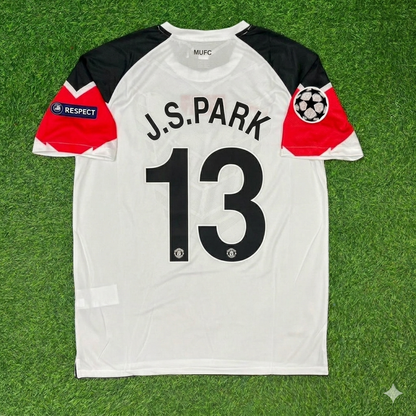 Park Ji-sung #13 Manchester United 2011 Champions League Final White Football Jersey Kit