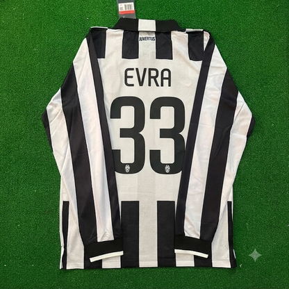 Patrice Evra #33 Juventus 2014 2015 Retro Long Sleeve Football Jersey