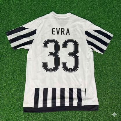 Patrice Evra 33-Juventus 2015-2016 Retro Home Football Jersey