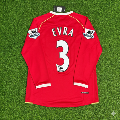 Patrice Evra Manchester United 2006-2007 Red Football Jersey