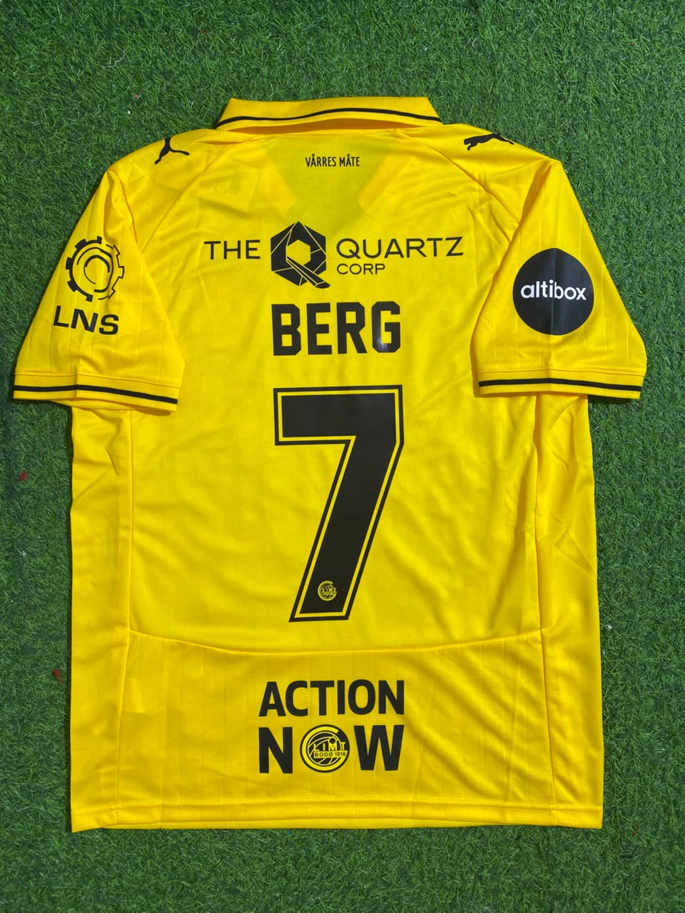 Patrick Berg #7 Bodø/Glimt 2026-2027 Yellow Football Jersey