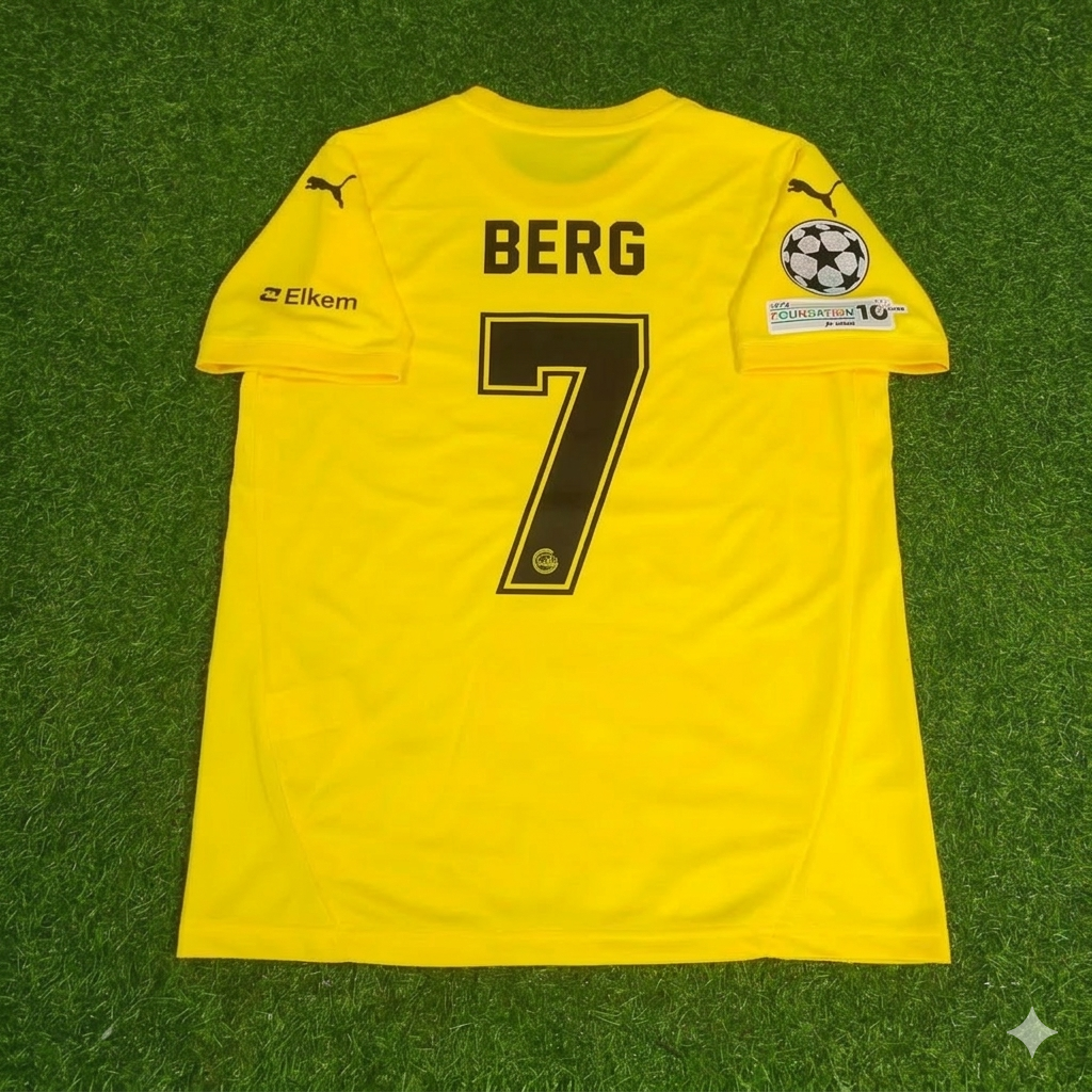 Patrick Berg #7 Bodø/Glimt 2026 Champions League Yellow Football Jersey