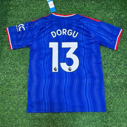 Patrick Dorgu #13 Manchester United Blue 2027 Football Jersey