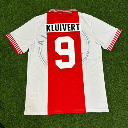 Patrick Kluivert Ajax 1995 Home Retro Football Jersey Kit