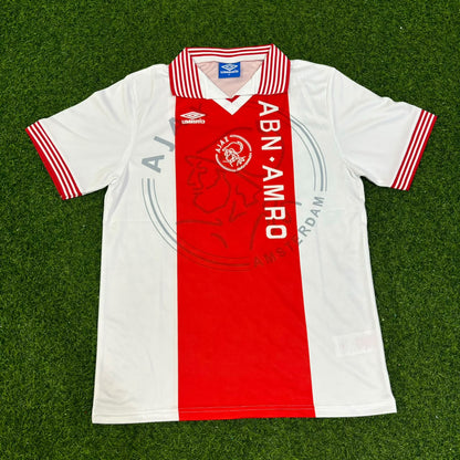 Patrick Kluivert Ajax 1995 Home Retro Football Jersey Kit