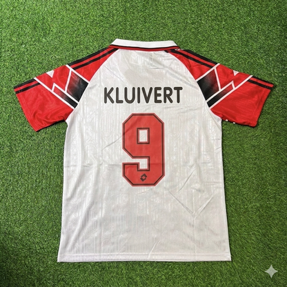 Patrick Kluivert #9 AC Milan 1997 Away Retro Football Jersey Kit
