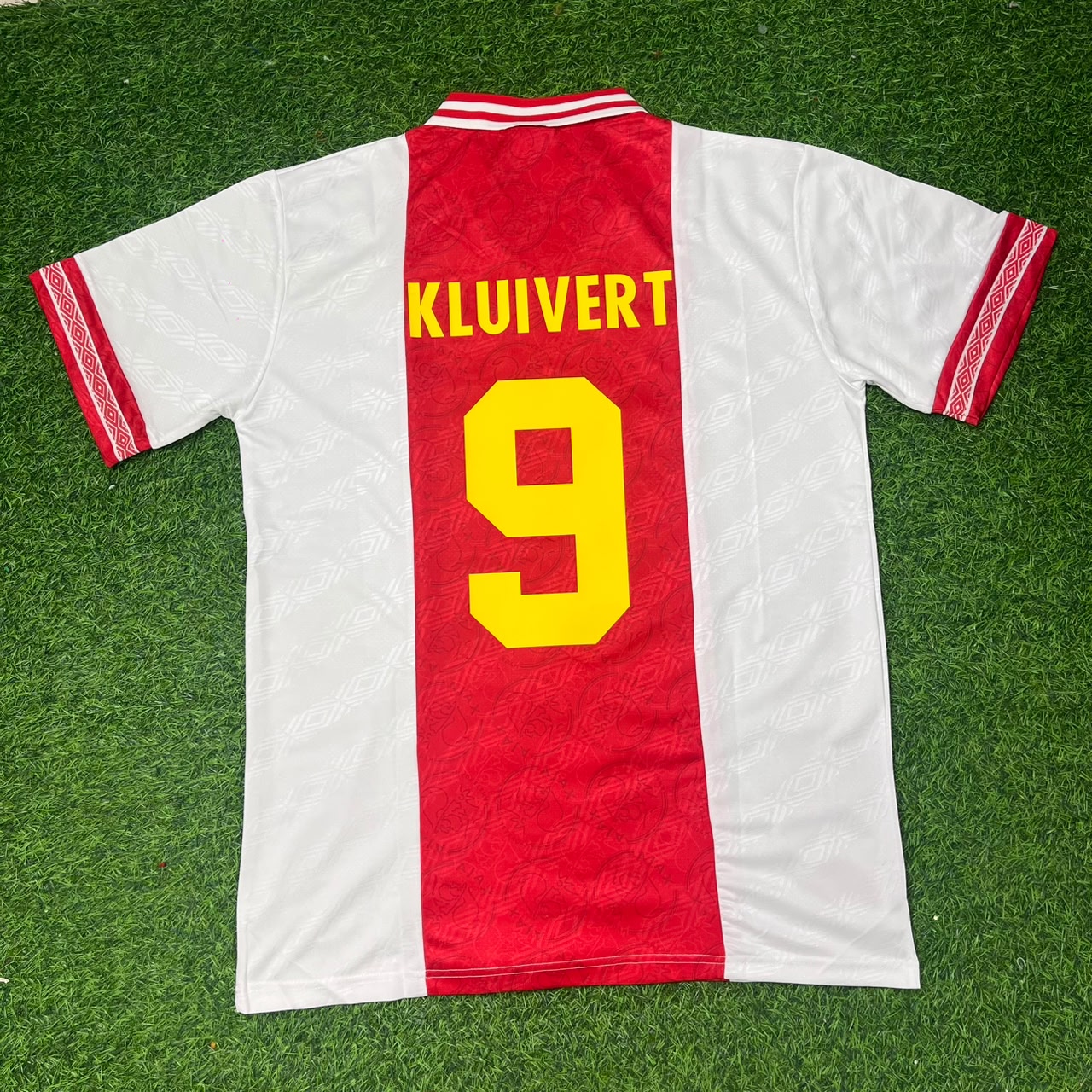 Patrick Kluivert Ajax Retro Golden Printing Football Jersey