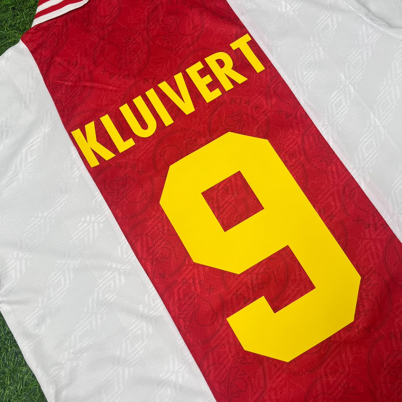 Patrick Kluivert Ajax Retro Golden Printing Football Jersey