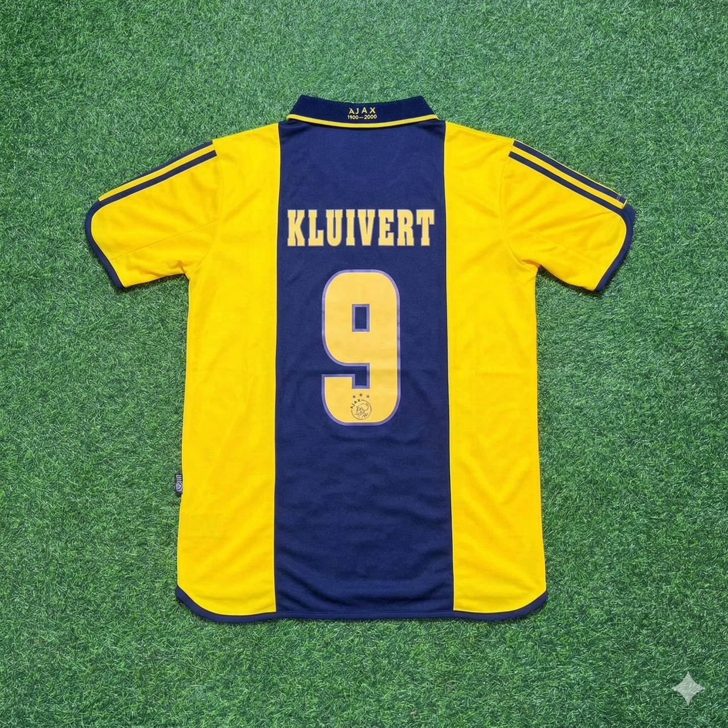 Patrick Kluivert Ajax Retro Yellow Football Jersey Kit