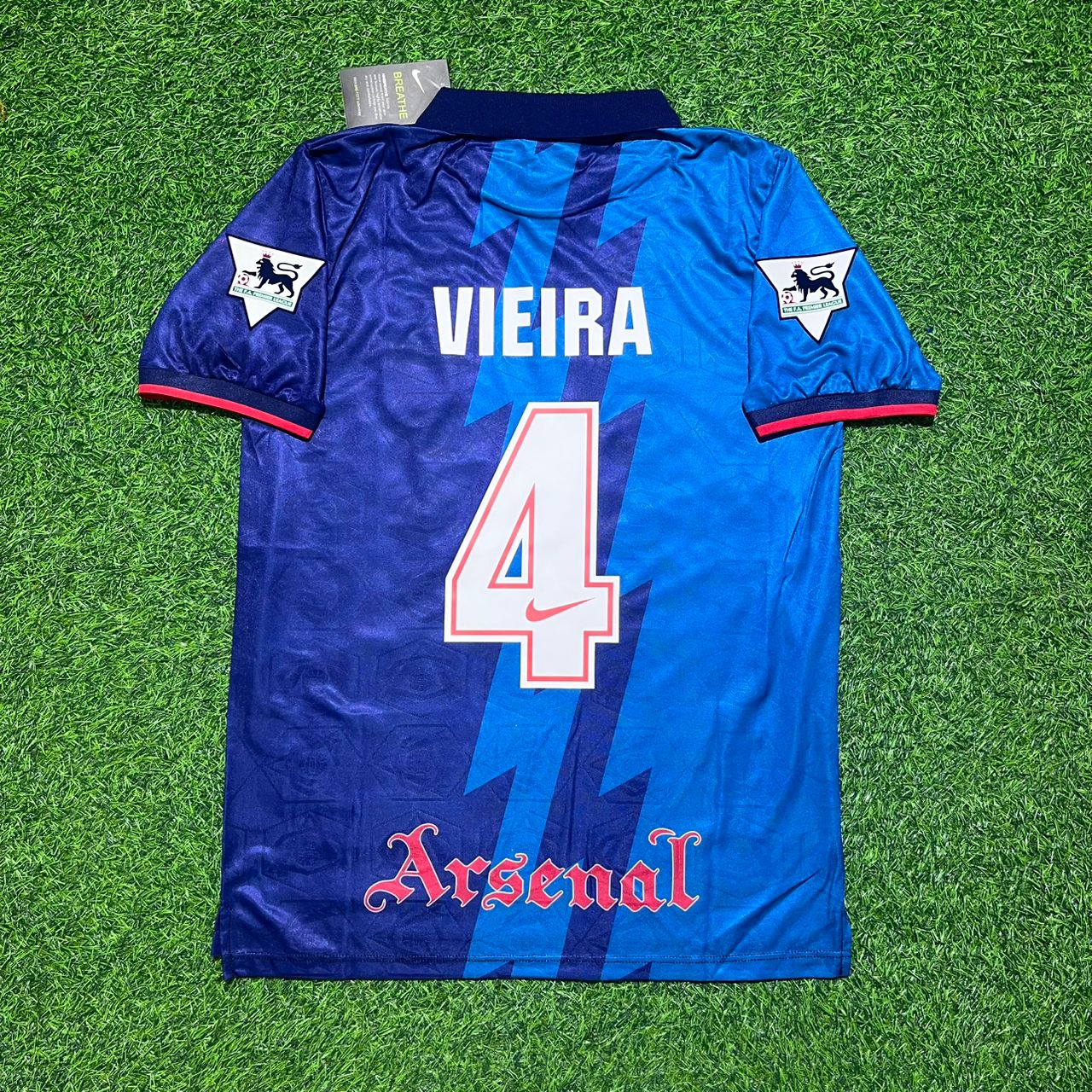 Patrick Vieira Arsenal Retro 1998 Season Retro Football Jersey