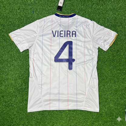 France EURO 2004 Patrick Vieira Retro Football Jersey Kit