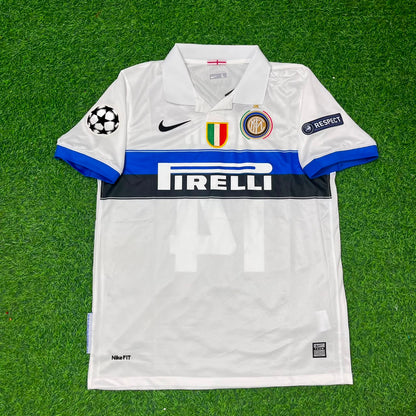 Patrick Vieira Inter 2009/2010 White Retro Football Jersey Kit