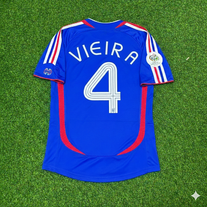France World Cup 2006 Patrick Vieira Blue Retro Kit