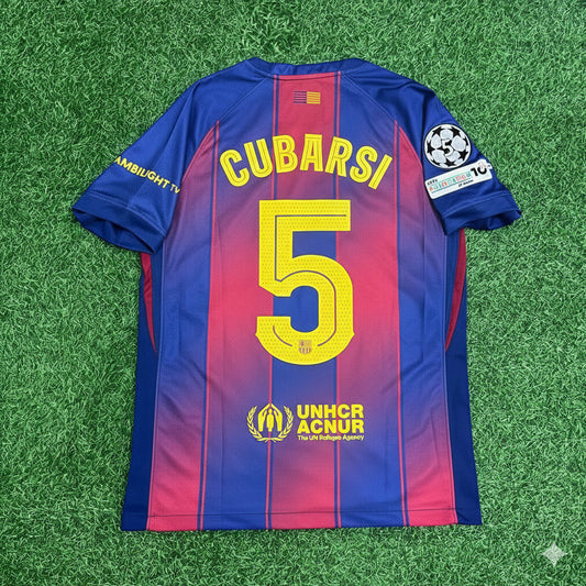 Pau Cubarsí Barcelona 2025/2026 Season Football Jersey