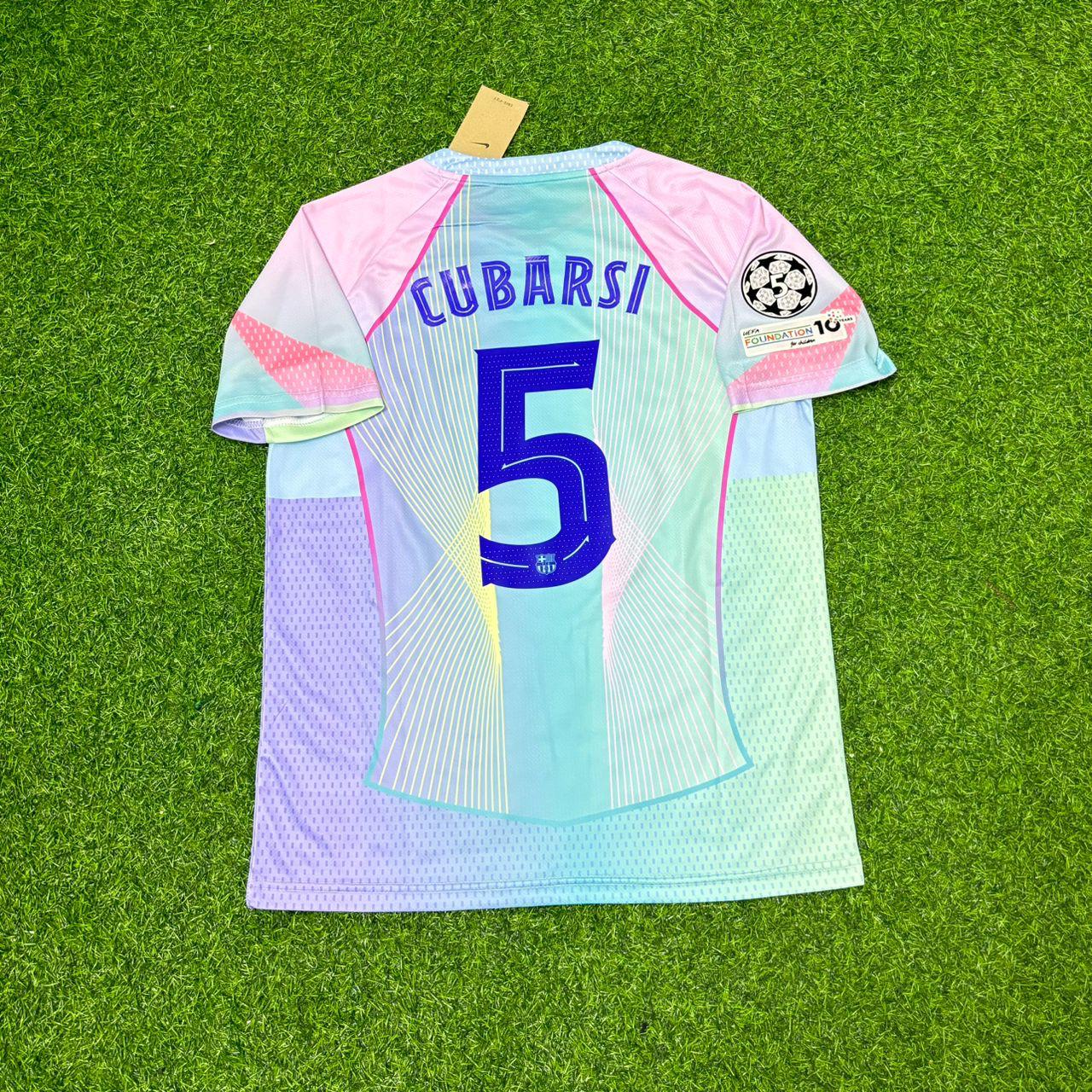 Pau Cubarsi Barcelona Home Sunset 2026 Football Jersey