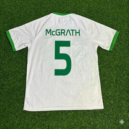 Paul McGrath 5- Ireland Vintage Special Edition White Football Jersey Collection
