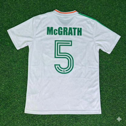 Paul McGrath Ireland White Legendary Anniversary Retro Football Jersey Collection