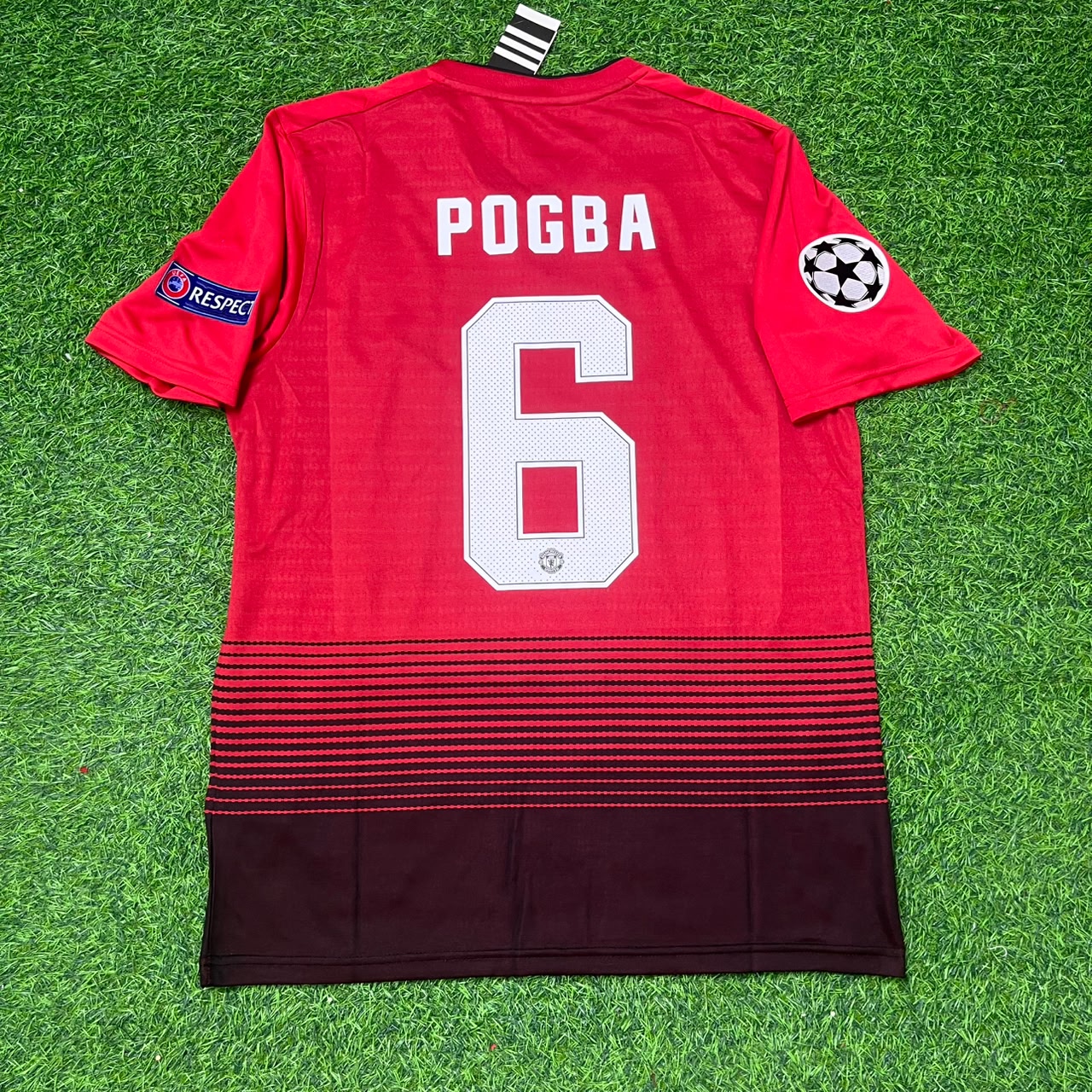 Paul Pogba 6 Manchester United 2018 2019 Retro Football Jersey Kit