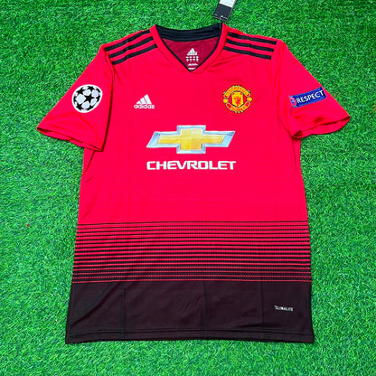 Paul Pogba 6 Manchester United 2018 2019 Retro Football Jersey Kit