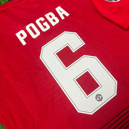 Paul Pogba 6 Manchester United 2018 2019 Retro Football Jersey Kit