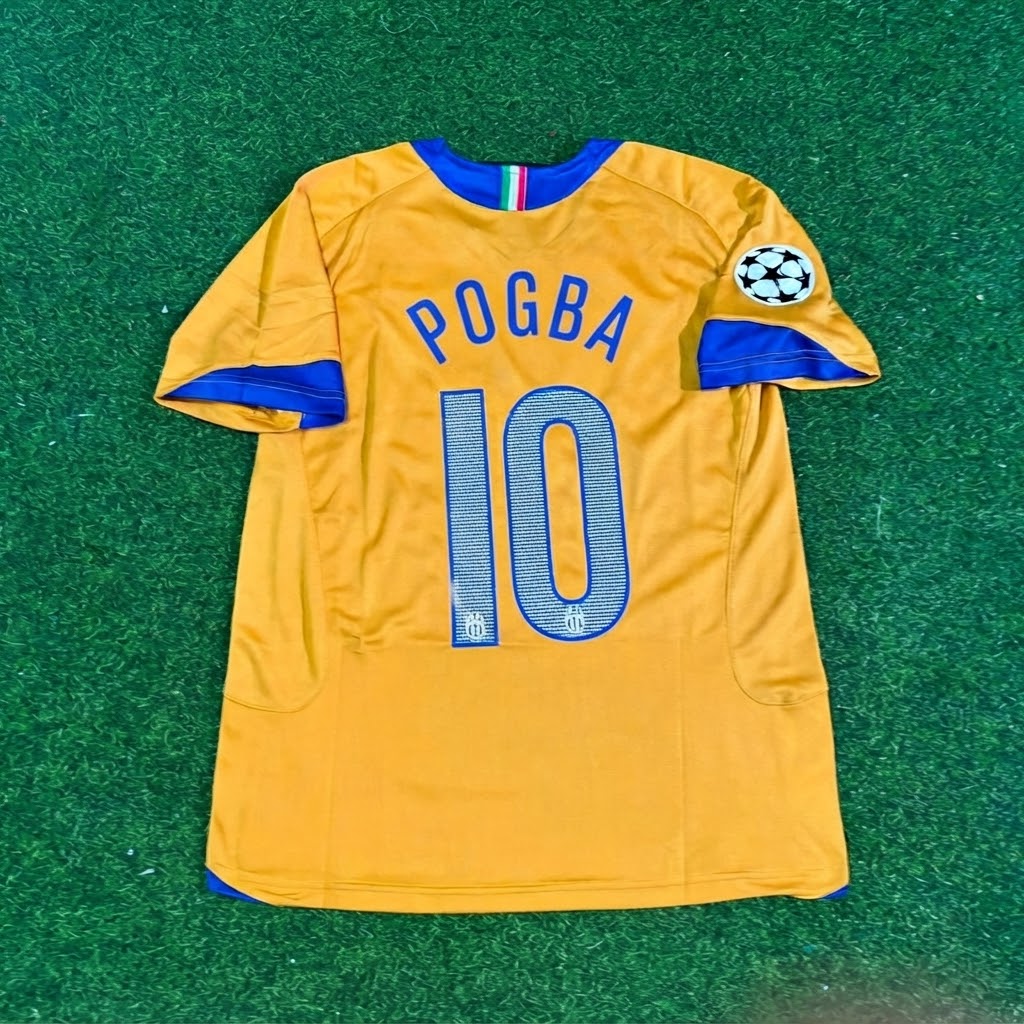 Paul Pogba #10 Juventus Yellow Third Retro Football Jersey Paradise Edition