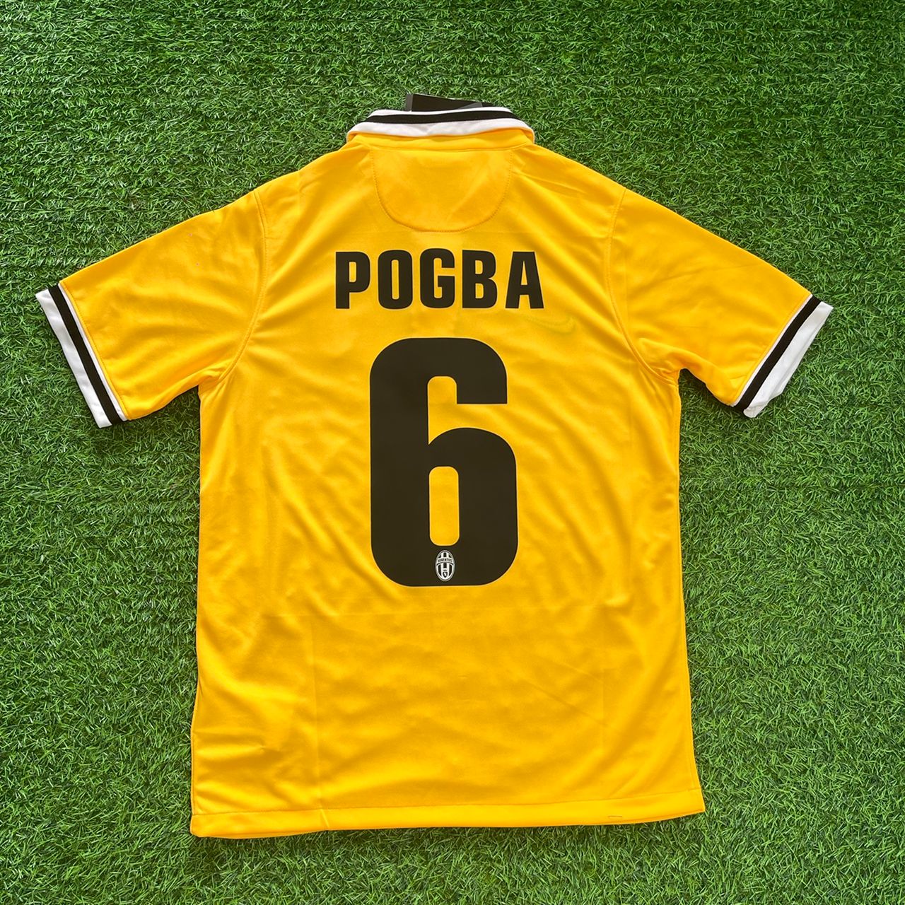 Paul Pogba Juventus 2013/2014 Yellow Away Retro Football Jersey Kit