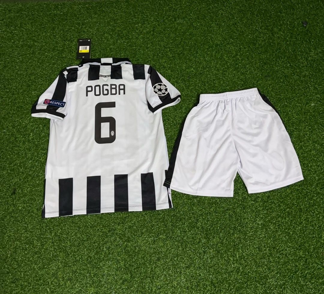 Paul Pogba Juventus 2014 2015 Retro Kids Football Jersey Collection