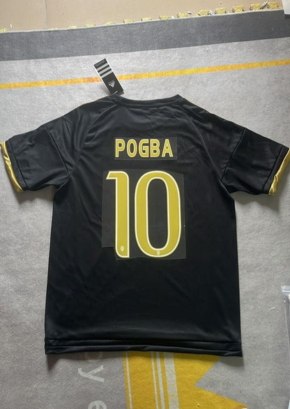 Paul Pogba 10- Juventus Retro Black Football Jersey Kit