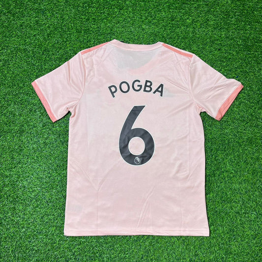 Paul Pogba Manchester United 2018/19 Pink Retro Football Jersey Collection