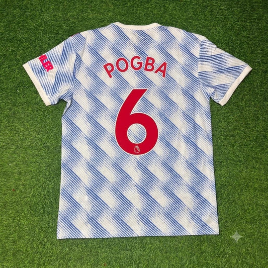 Paul Pogba Manchester United 2021-2022 Final Season Away Retro Football Jersey Kit