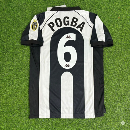 Paul Pogba 6 - Juventus Home 1997/1998 Retro Football Jersey Kit