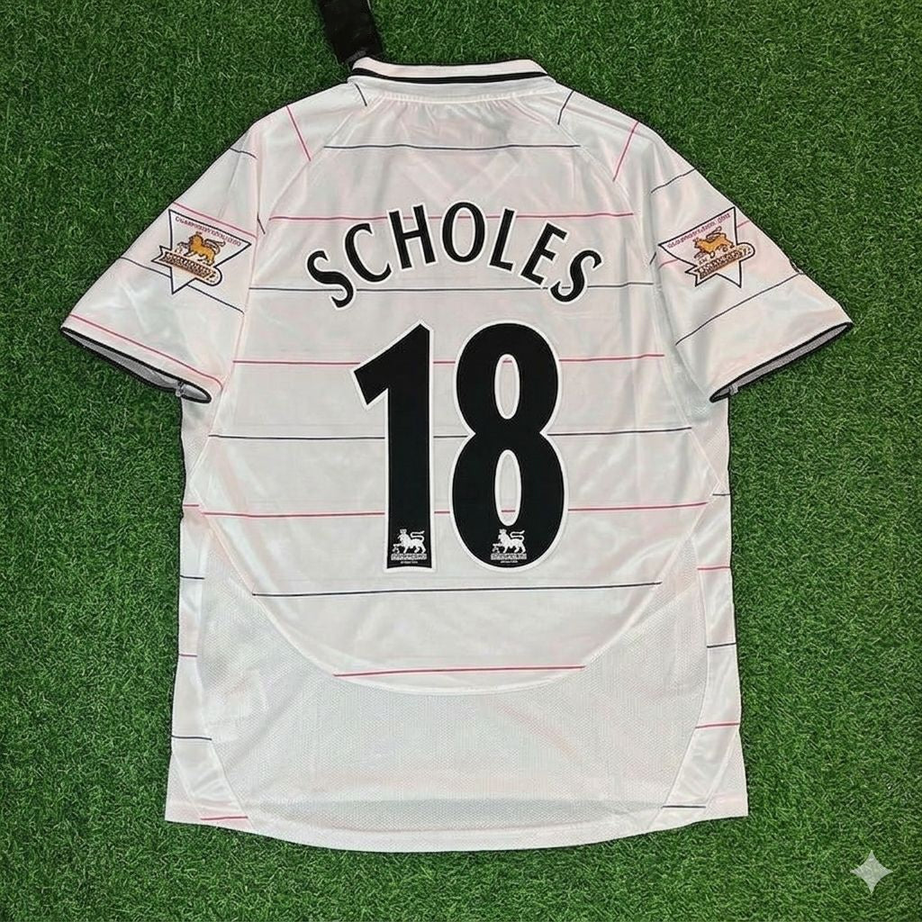 Paul Scholes #18 Manchester United 2003/2005 Retro Football Jersey
