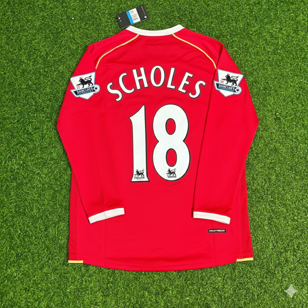 Paul Scholes Manchester United 2006-2007 Red Football Jersey