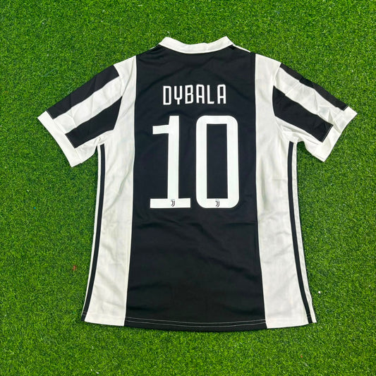 Paulo Dybala #10 Juventus 2017-2018 Retro Football Jersey Kit