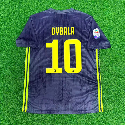 Paulo Dybala #10 Juventus 2017-2018 Retro Home Football Jersey Kit