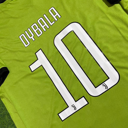 Juventus 2017-2018 Paulo Dybala #10 Season Third Green Retro Football Jersey