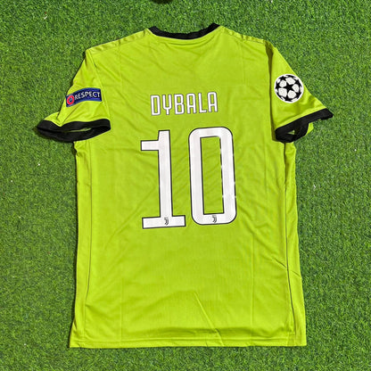 Juventus 2017-2018 Paulo Dybala #10 Season Third Green Retro Football Jersey