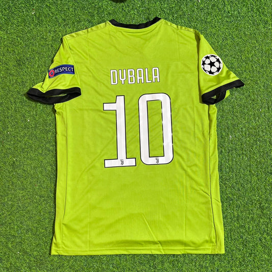 Juventus 2017-2018 Paulo Dybala #10 Season Third Green Retro Football Jersey