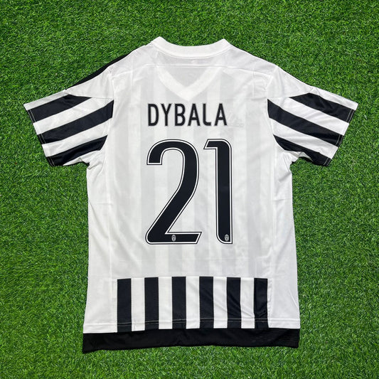 Paulo Dybala 21-Juventus 2015-2016 Retro Home Football Jersey