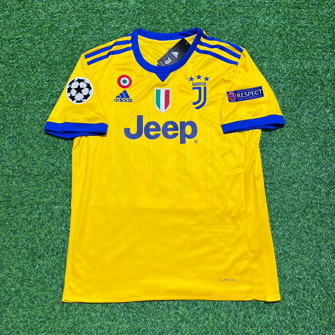Sami Khedira Juventus 2017-2018 Yellow Retro Football Jersey Kit