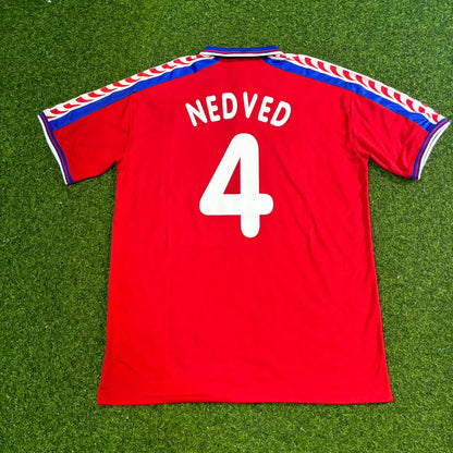 Czech Republic EURO 1996 Pavel Nedvěd #4 Czechia Retro Football Jersey